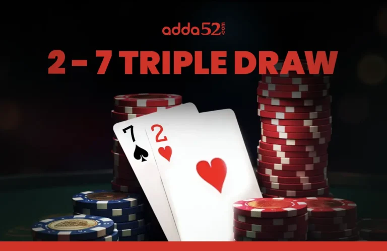 2-7 triple draw Poker